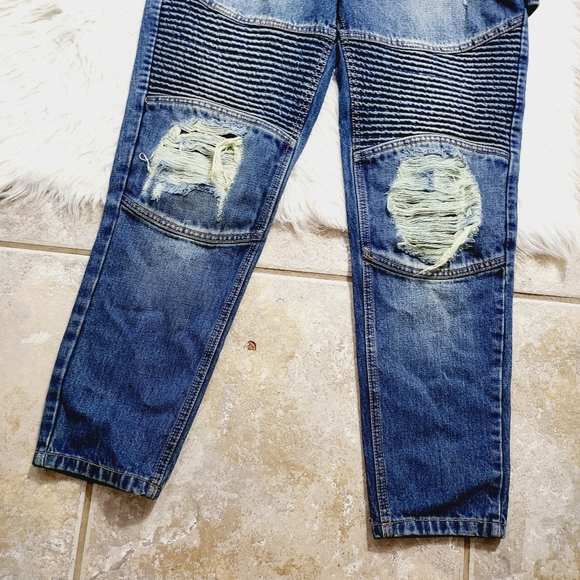 Man Boohooman Jumpsuit Overall Denim Jeans - Picture 3 of 7